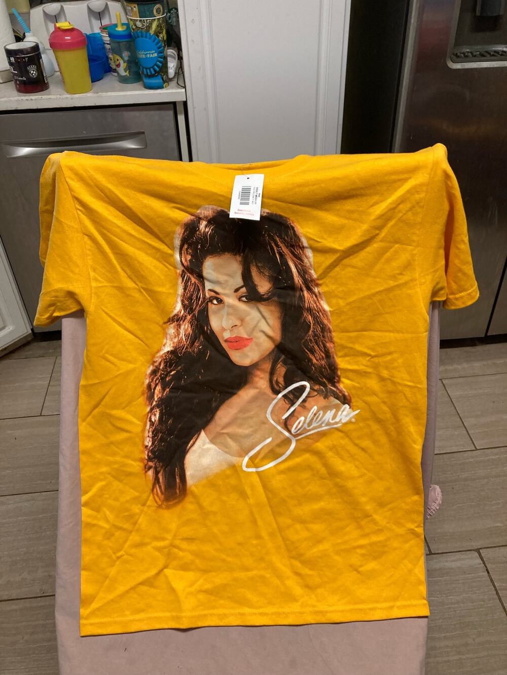 Yellow Selena Shirt Size M New With Tag